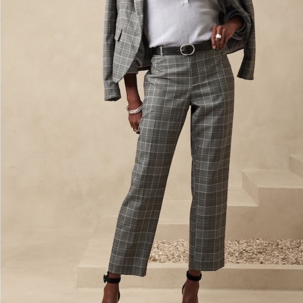 Banana republic plaid Avery slacks